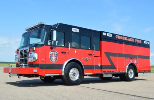 A Crosslake Volunteer Fire Department Fire Truck