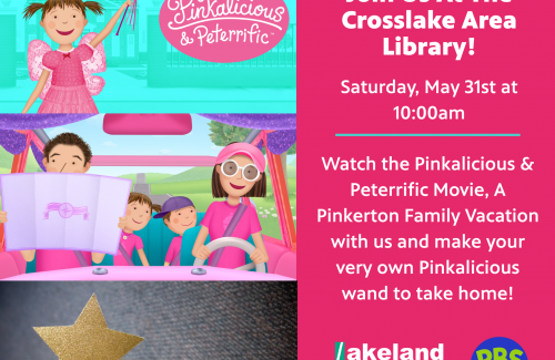 Movie viewing and craft event for fans of Pinkalicious & Peterrific on PBS