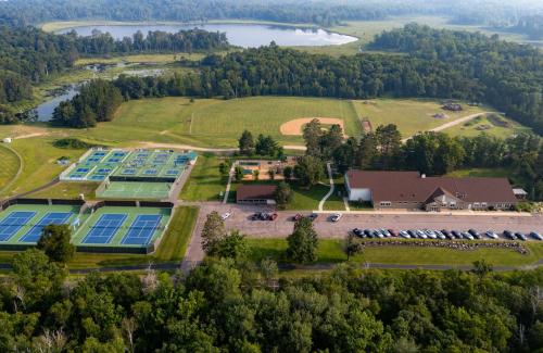 overhead picture of the community center