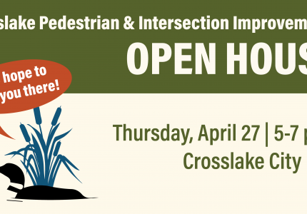 Pedestrian & Intersection Improvements Open House Flyer