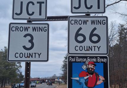 County Road 3 and Country Road 66 Signs