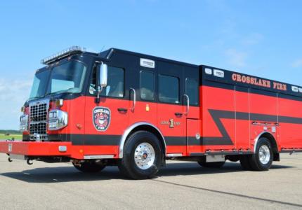 A Crosslake Volunteer Fire Department Fire Truck