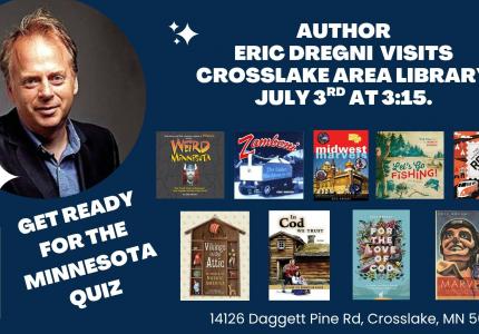 Eric Dregni Author Visit July 3 at 3:15