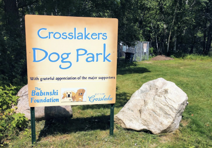 Crosslake Dog Park Sign