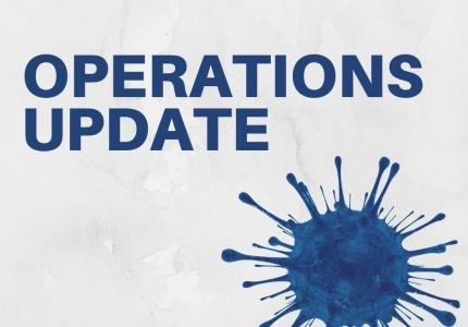 Operations Update in response to COVID-19