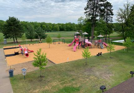 Scissor lift picture of the existing Playground
