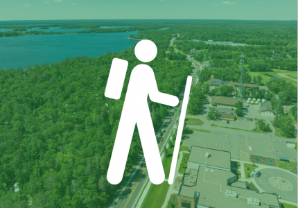 Symbol of person walking