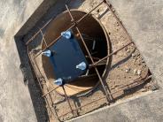 Reinforced basketball hoop footing frame