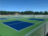 Finished pickleball courts