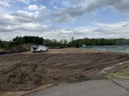Pickleball courts completed sub-base